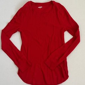 Old Navy Red Henley
